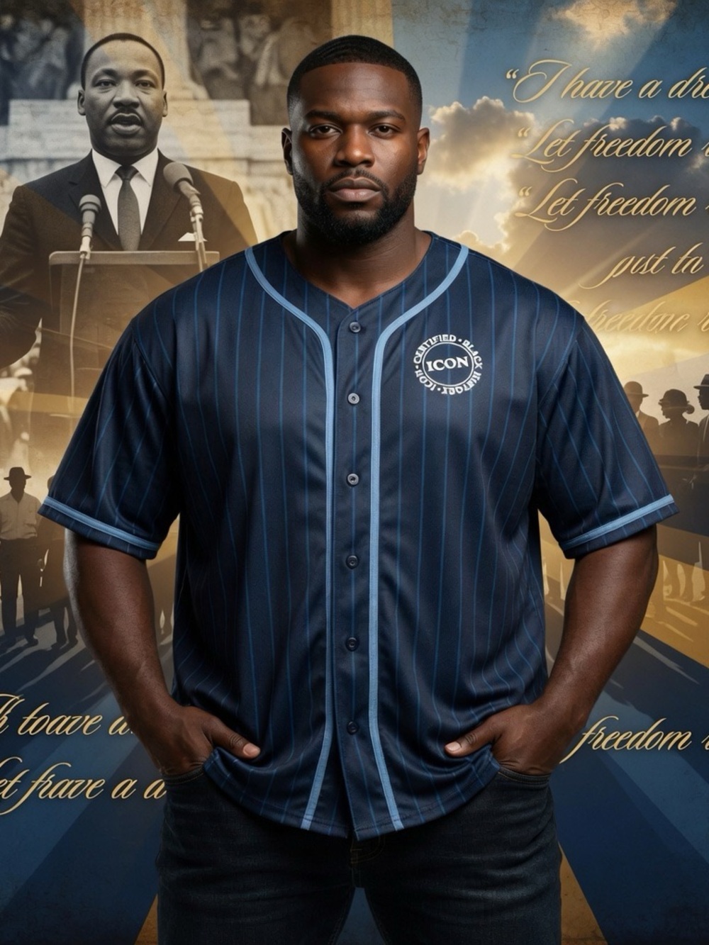 Martin Luther King Black Icon Jersey